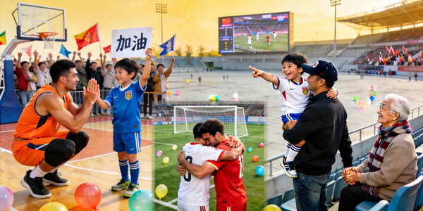 篮球足球世界杯赛场内外感人温馨时刻